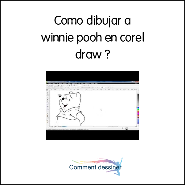 Como dibujar a winnie pooh en corel draw